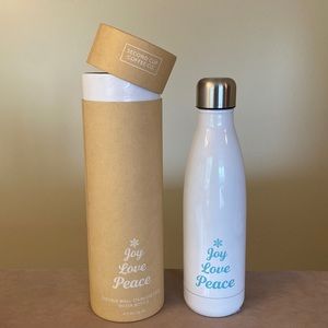 Second Cup Stainless 16 Oz water bottle  NWT